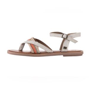 Toms Lexie Canvas & Burlap Gladiator‎ Sandals 9.5